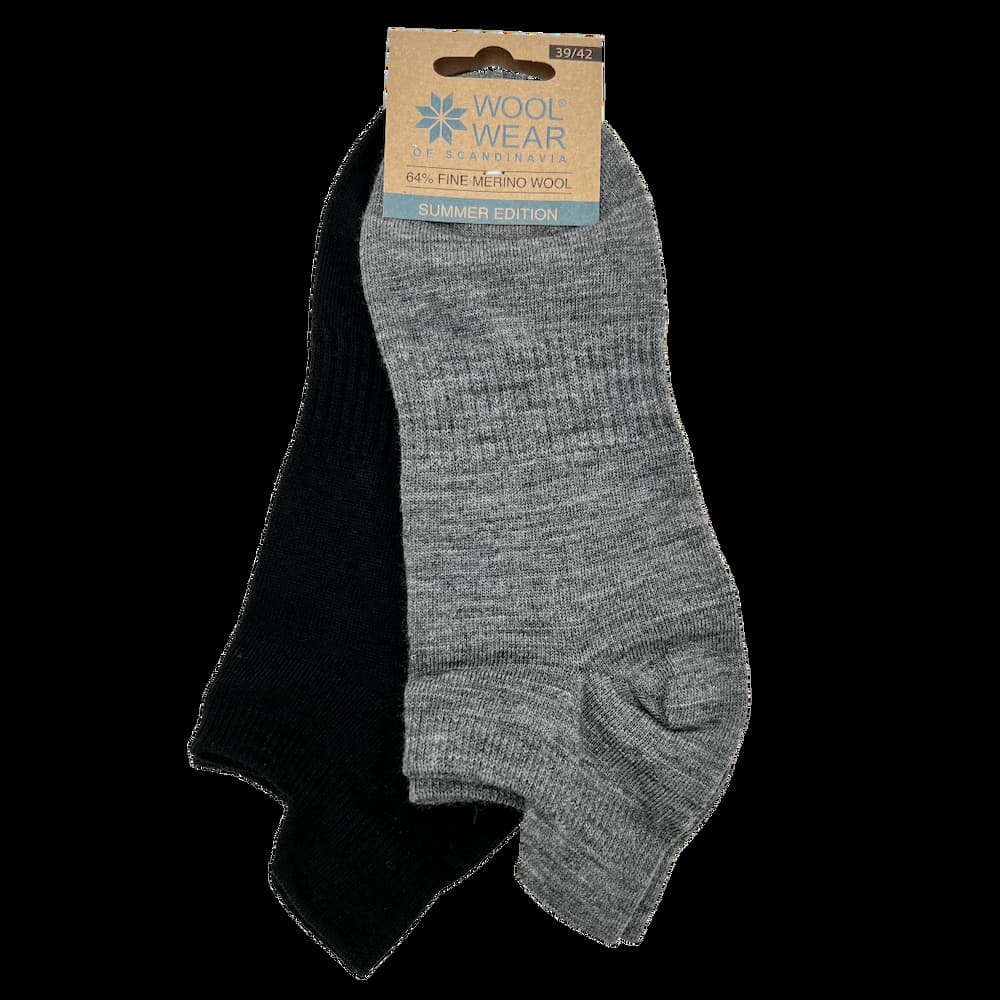 2er-Pack Knöchelsocken aus Merinowolle