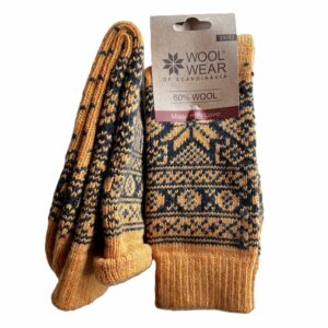 Wollsocken aus 60 % Wolle mit schönem Kristall-Muster