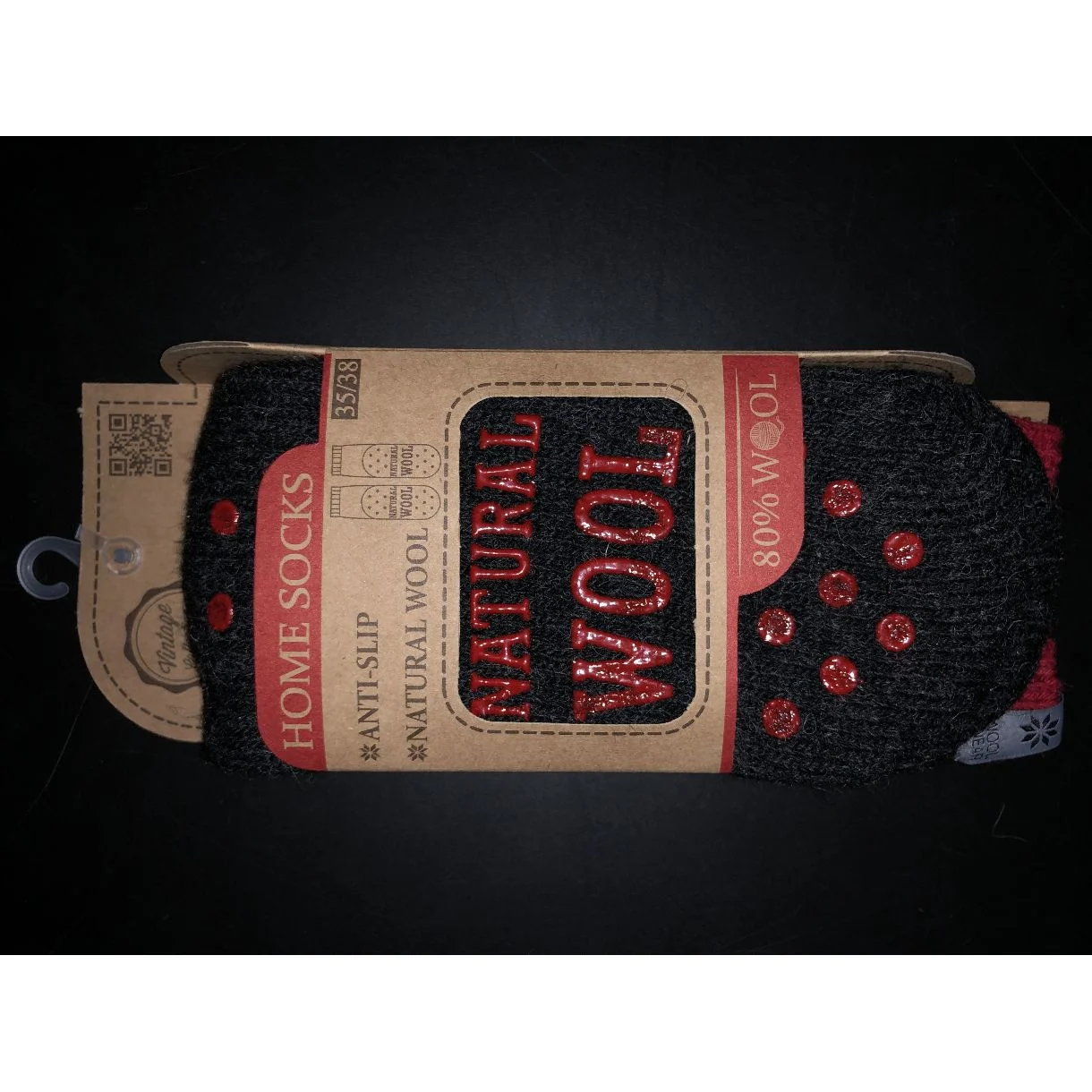 Rutschfeste Socken in starker Qualität aus 80% Wolle