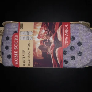 Schöne Wollsocken aus 70% Wolle mit rutschfestem Silikon