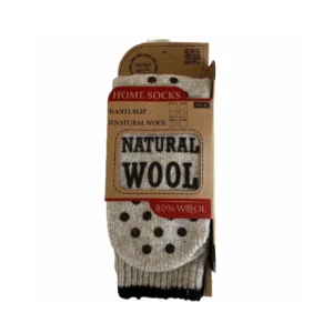 Wollsocken mit rutschsicherem Silikon aus 80 % reiner Wolle