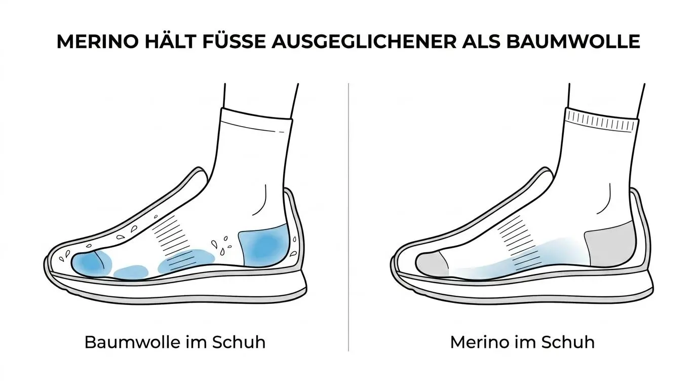 Dünne wollsocken für den alltag