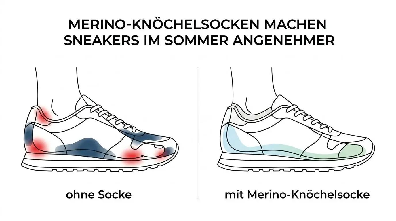 Knöchelsocken aus merinowolle