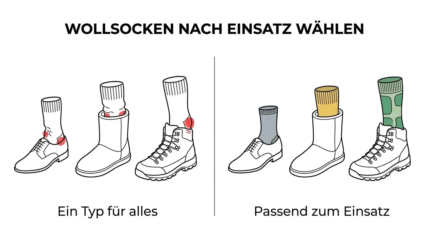 Wollsocken aus norwegischer Wolle