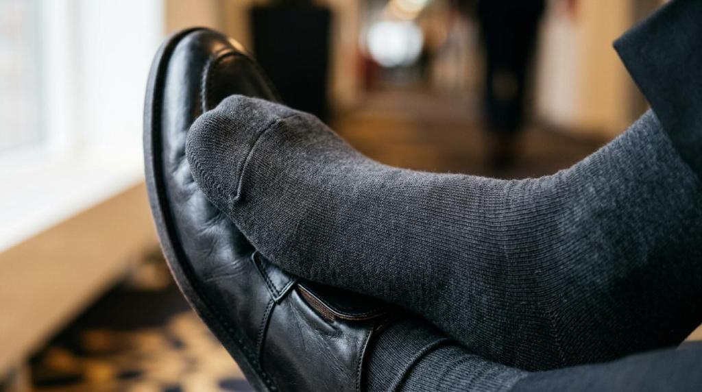 dünne wollsocken